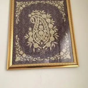 تابلو ترمه طرح بته جقه روشنا