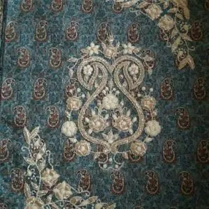 تابلو ترمه سرمه دوزی شده طرح بته جقه