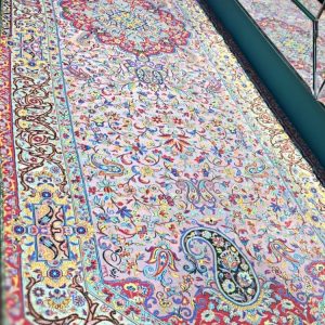 رانر ترمه ابریشم پرند رنگ ترکیبی
