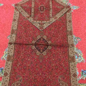 جانماز ترمه مینا رنگ قرمز