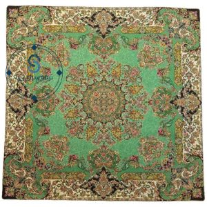 رومیزی ترمه اصل ابریشم طرح شور انگیز کد 1