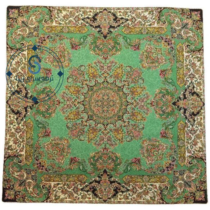 رومیزی ترمه اصل ابریشم طرح شور انگیز کد 1
