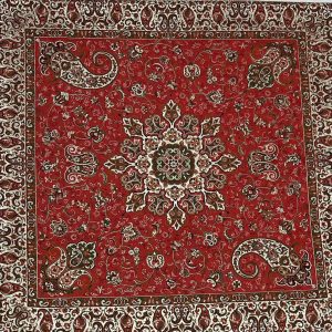 رومیزی ترمه ابریشم اصل طرح بهار از برند ترمه سالاری