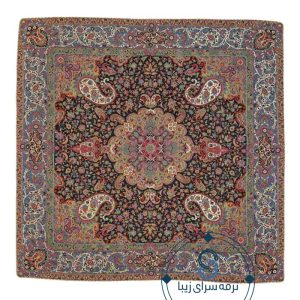 رومیزی ترمه ابریشم اصل طرح پرند کد 2