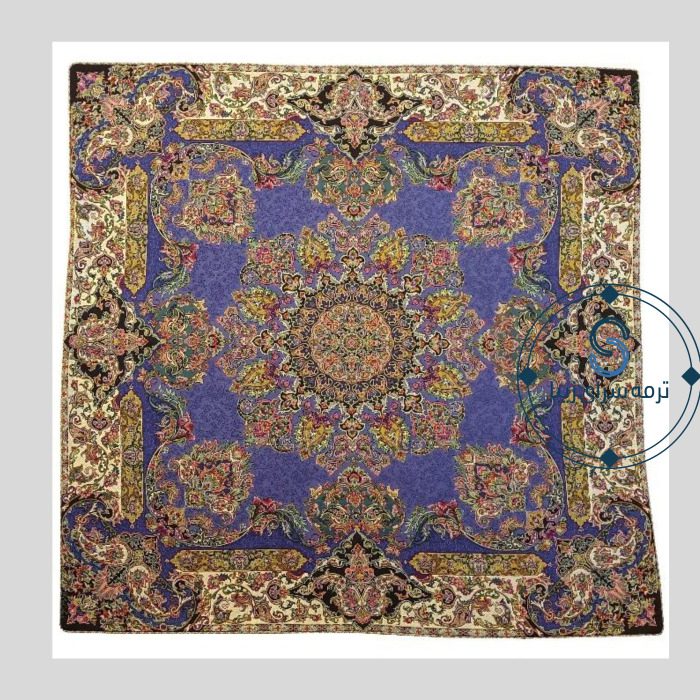 رومیزی ترمه اصل ابریشم طرح شور انگیز کد 2