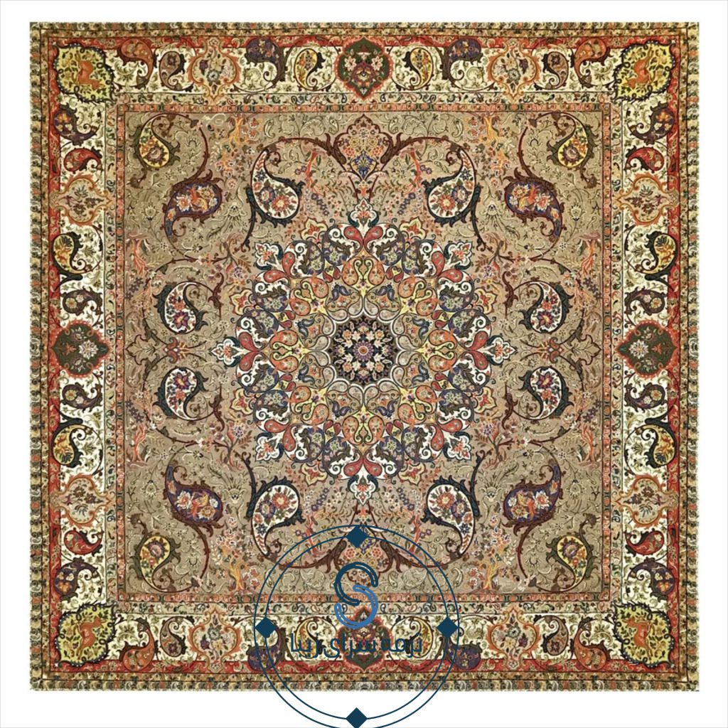 رومیزی ترمه شهریار کرم