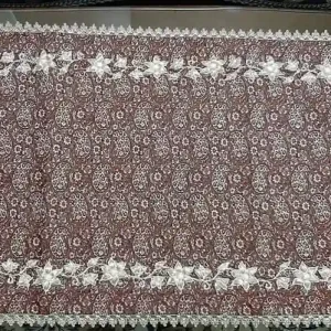 رومیزی ترمه سرمه دوزی شده مدل فردیس