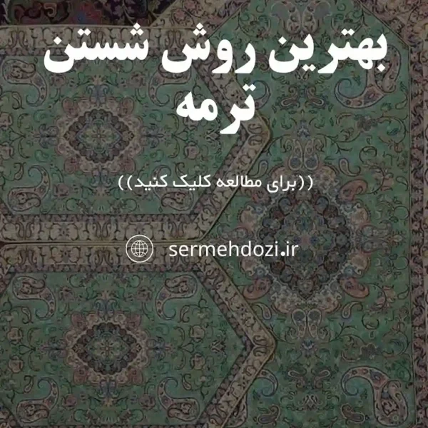 تصویر شاخص بهترین روش شستشو و شستن ترمه