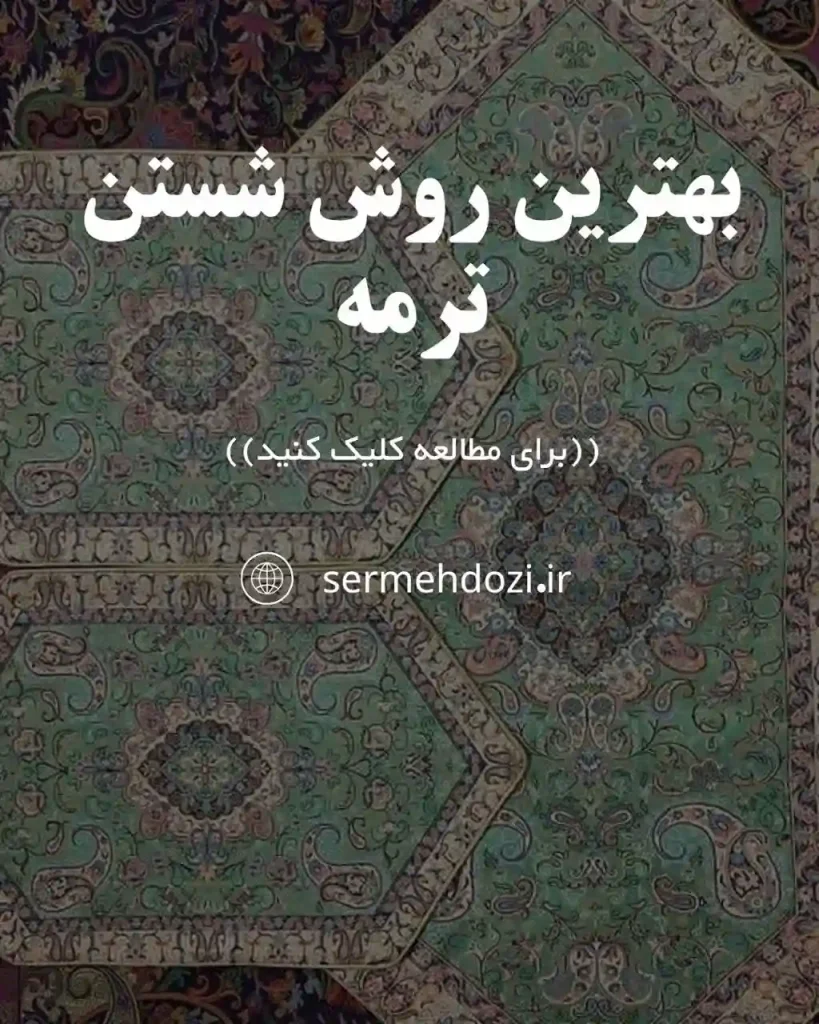 تصویر شاخص بهترین روش شستشو و شستن ترمه