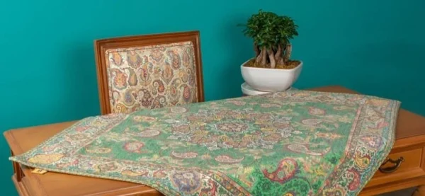 رومیزی ترمه طرح شهریار سایز ۴۰×۴۰ – مناسب میز کوچک - Image 7