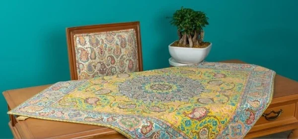 رومیزی ترمه طرح شهریار ابعاد 40 در 40