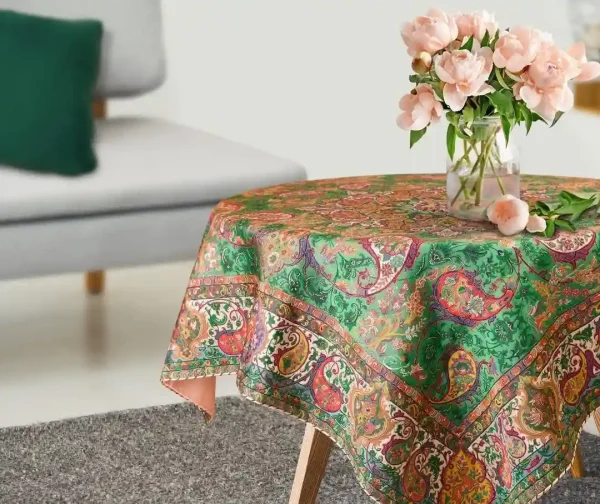 رومیزی ترمه طرح شهریار سایز ۴۰×۴۰ – مناسب میز کوچک - Image 2