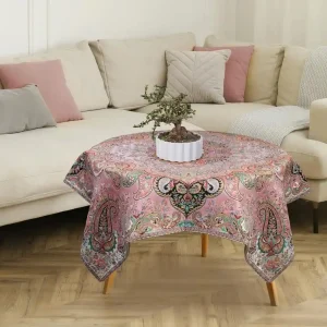 رومیزی زرشکی سلاطین