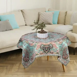 رومیزی آبی فیروزه سلاطین