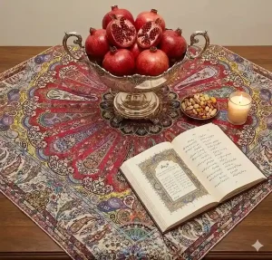 رومیزی ترمه هاشمی یزد طرح سلجوقی در تنوع رنگی 9