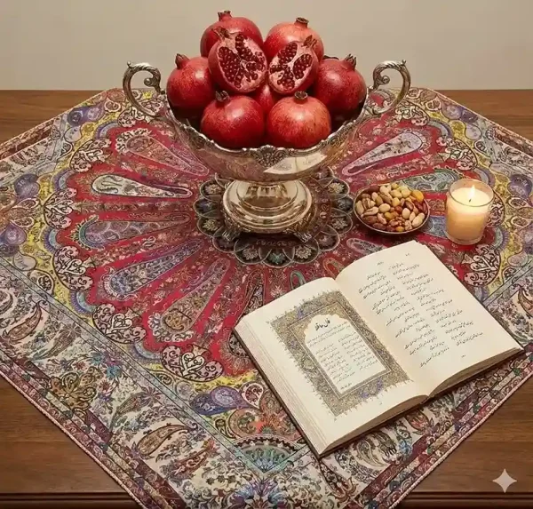 رومیزی ترمه هاشمی یزد طرح سلجوقی در تنوع رنگی 9