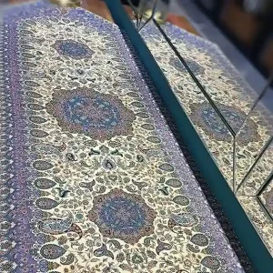 رانر رومیزی ترمه ابریشم طرح پردیس کد 4
