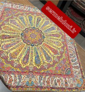رومیزی ترمه هاشمی یزد طرح سلجوقی در تنوع رنگی 9