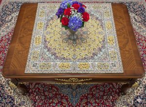 رومیزی ترمه ایران زمین