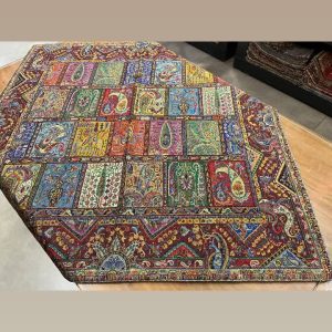 رومیزی و تابلو ترمه اصل ابریشم 14 رنگ طرح دیوان خشتی کد 2