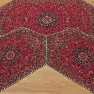 ست رومیزی ترمه 3 تیکه طرح شاه پرند کد 8