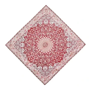 ترمه رومیزی طرح بهارانه کد 1 سایز 1*1
