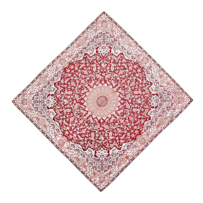 ترمه رومیزی طرح بهارانه کد 1 سایز 1*1