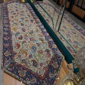 رانر ترمه ابریشم اصل طرح زندیه کد 3