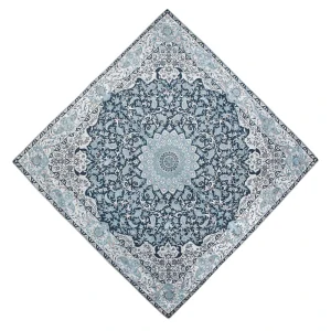 ترمه رومیزی طرح بهارانه کد 2 سایز 1*1