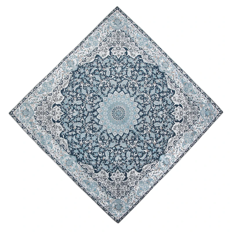 ترمه رومیزی طرح بهارانه کد 2 سایز 1*1
