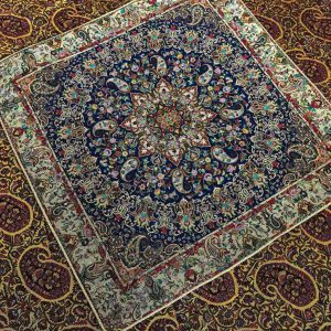 رومیزی ترمه ابریشم اصل طرح اذرناز