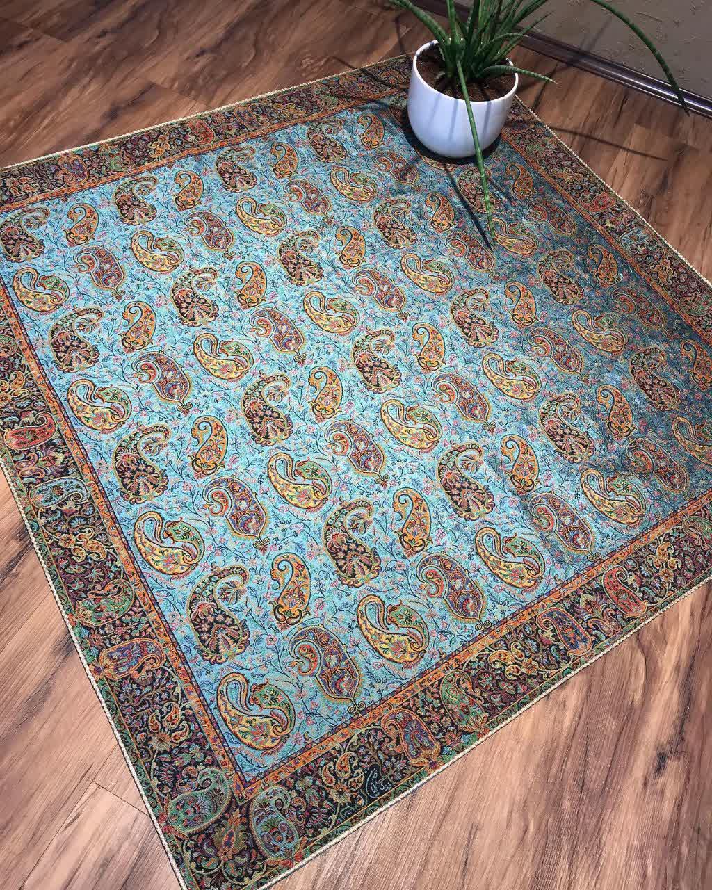 رومیزی ترمه مربعی زندگی