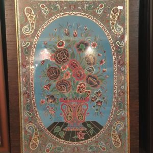 تابلو ترمه مبینا آبی فیروزه