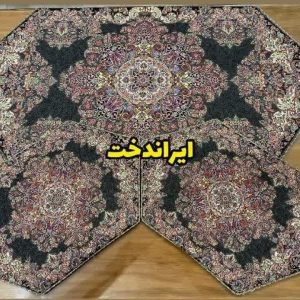 3 تیکه رومیزی ترمه مشکی
