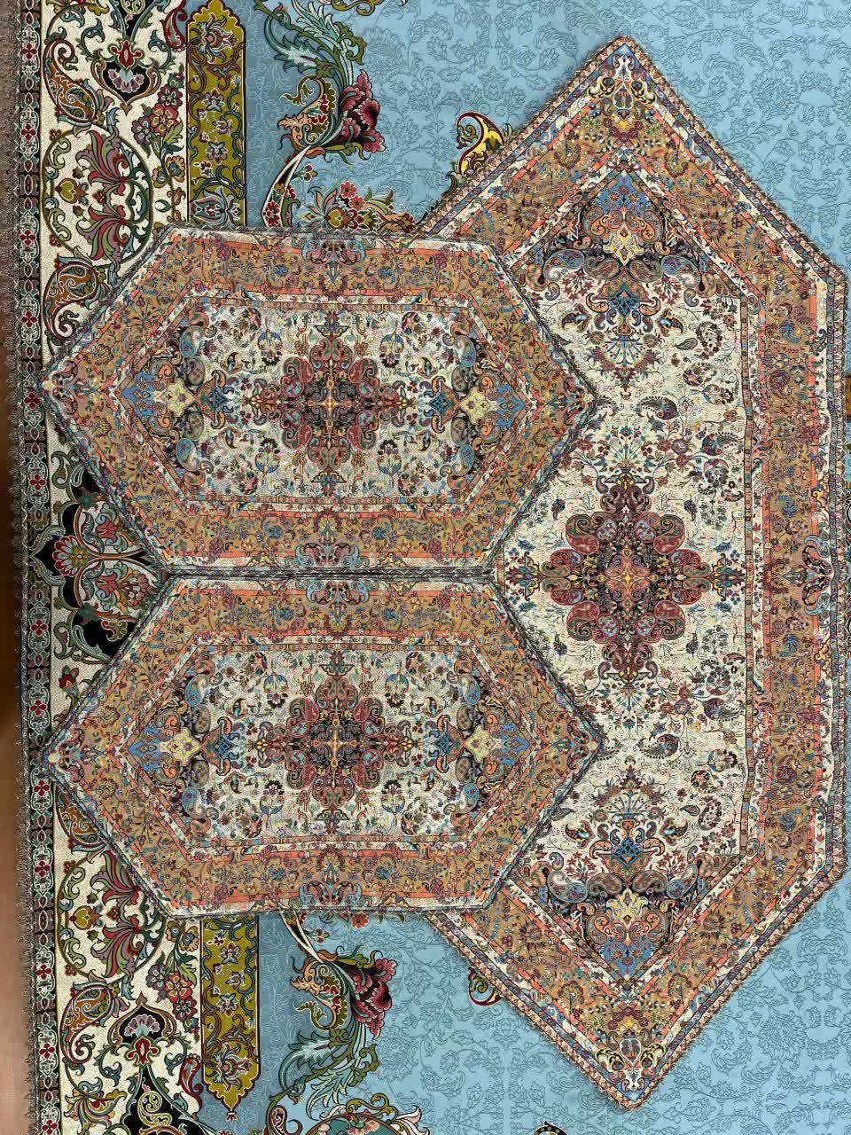 رومیزی ترمه 3 تکه طرح سپهر کد 1