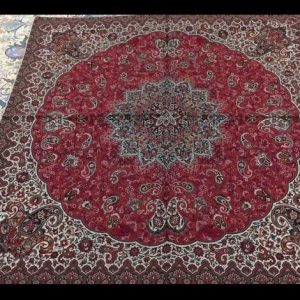 کاور کوسن ترمه ابریشم طرح شاه پرند کد 3