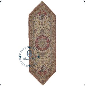 رانر رومیزی ترمه ابریشم طرح پرند کد 6