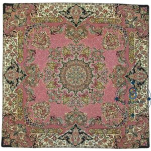 رومیزی ترمه اصل ابریشم طرح شور انگیز کد 6