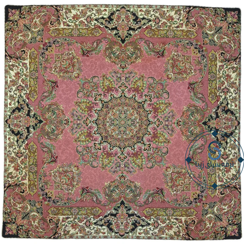 رومیزی ترمه اصل ابریشم طرح شور انگیز کد 6
