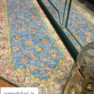رانر ترمه ابریشم اصل طرح زندیه کد 5