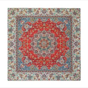 رومیزی ترمه ابریشم اصل طرح آوا کد 1
